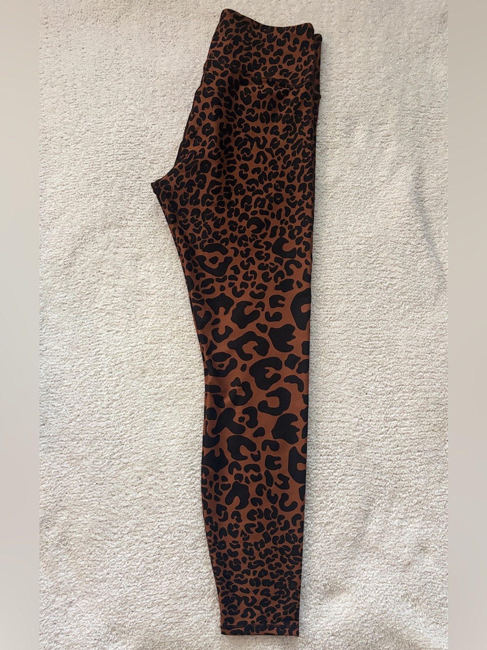 Good American Women’s Leopard-Print Leggings in Brown and Black